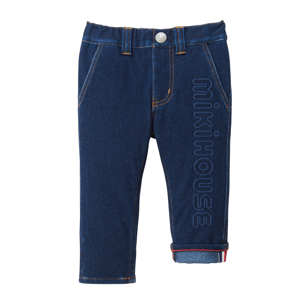 MIKI HOUSE Logo Denim Stretch Pants no-3283
