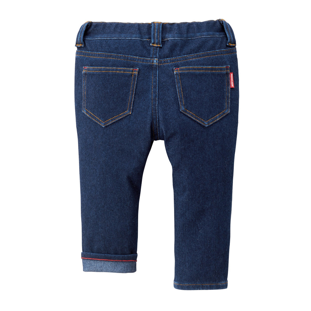 MIKI HOUSE Logo Denim Stretch Pants no-3283