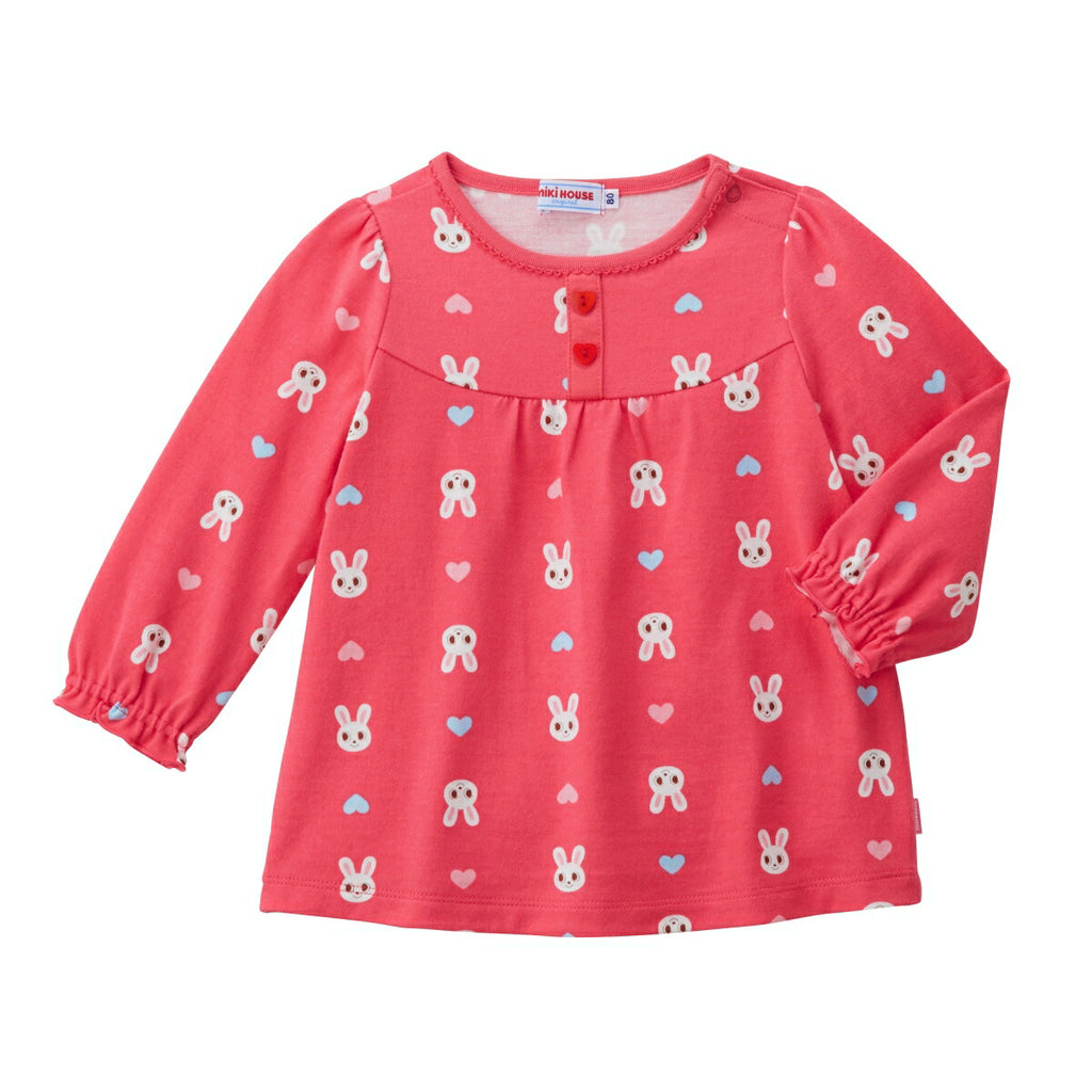 MIKI HOUSE Bunny Made in Japan Long-Sleeve T-shirt no-3288