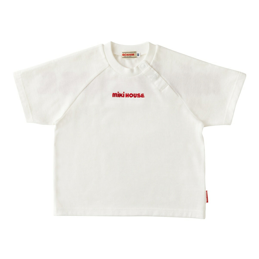 MIKI HOUSE Back Logo Made in Japan Short-Sleeve T-shirt no-3234