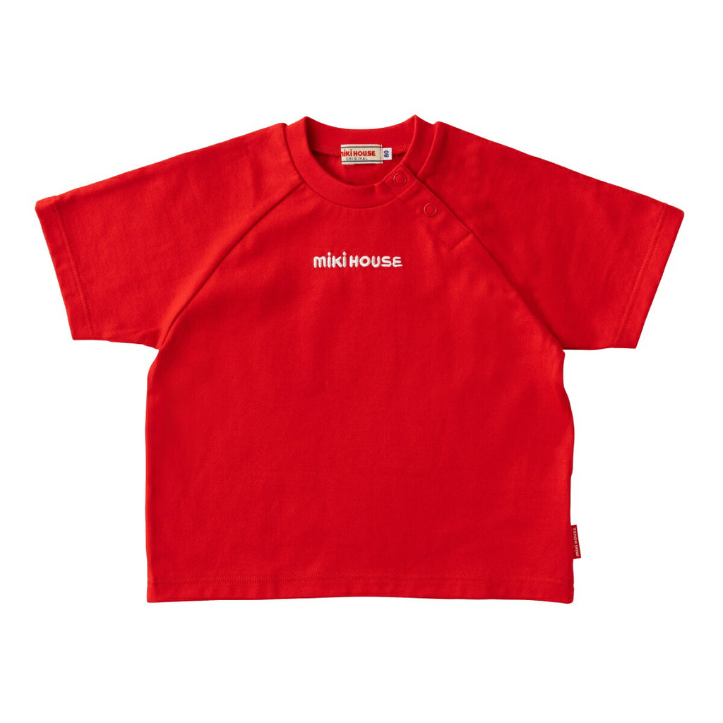 MIKI HOUSE Back Logo Made in Japan Short-Sleeve T-shirt no-3234