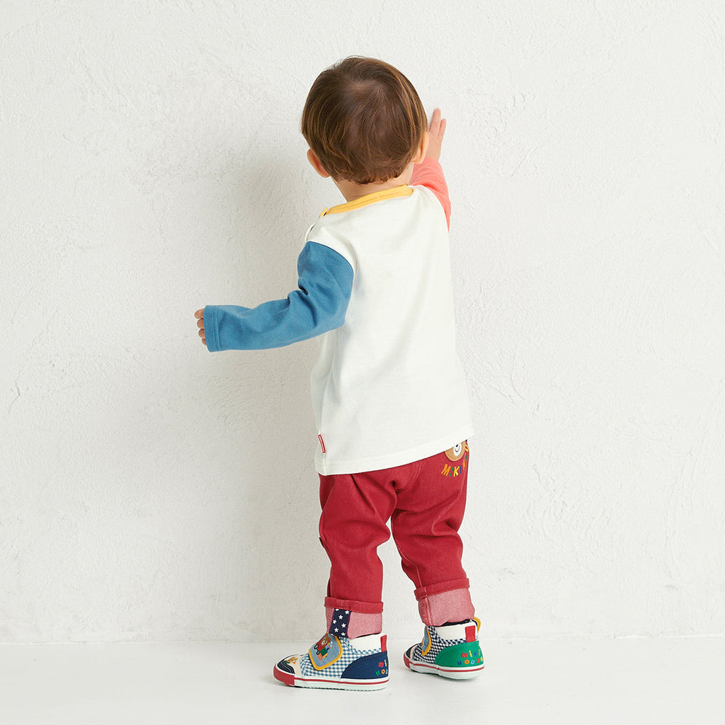 Mikihouse - Character Group Long-Sleeved T-Shirt, Made in Japan - 80cm