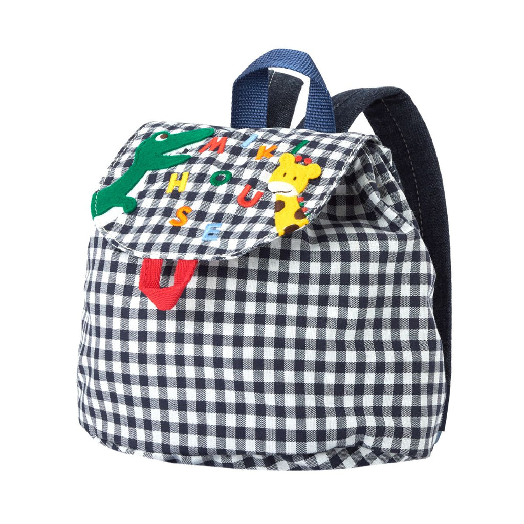 MIKI HOUSE Check Made in Japan Backpack no-3492