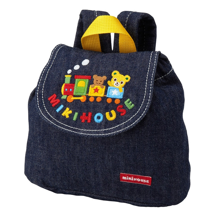 Mikihouse - Pucci and Train Denim Backpack Boys Made in Japan Kids - One Size