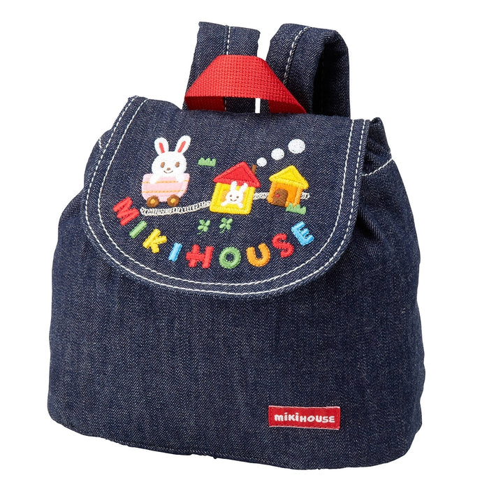Mikihouse - Usako Embroidery Denim Backpack Girls Made in Japan Kids - One Size