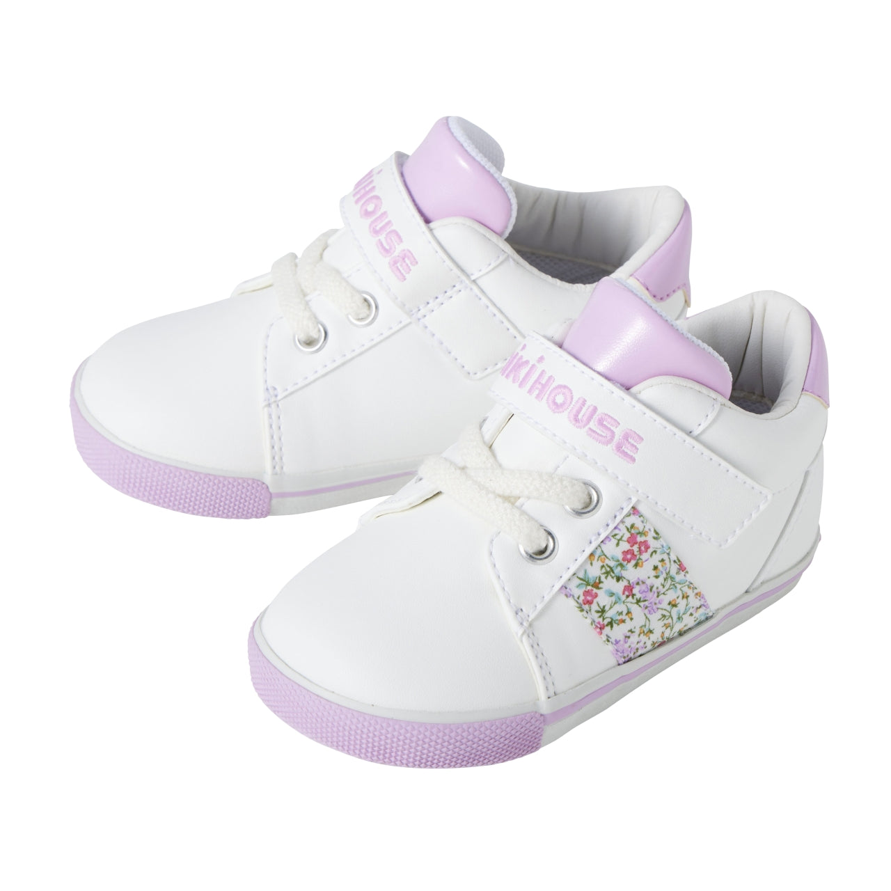 MK-NB035- Mikihouse Floral Shoes