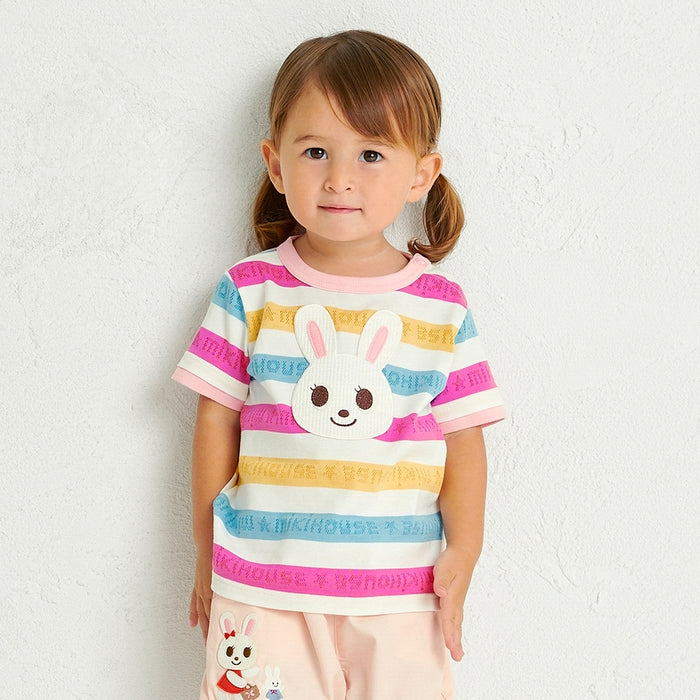 Mikihouse - Short-Sleeved T-Shirt, Puchi & Usako, , Baby, Kids, Boys, Girls, Made in Japan - 100cm