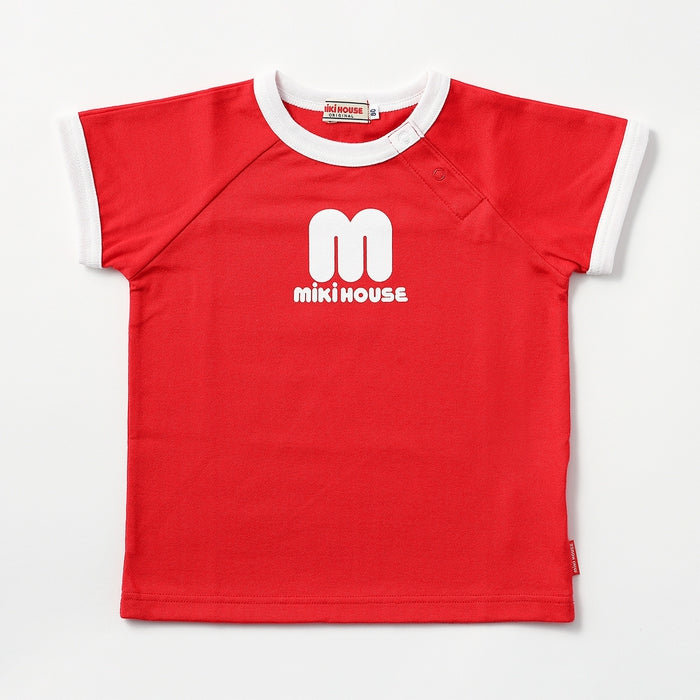 Mikihouse - Back Logo Short Sleeve T-Shirt Made in Japan Baby Kids Boys Girls - 110-120cm