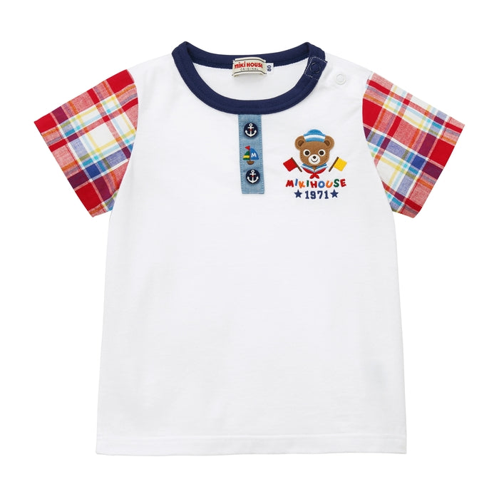 Mikihouse - Sailor Pucci Short-Sleeved T-Shirt Boys Made in Japan Kids Baby - 130cm