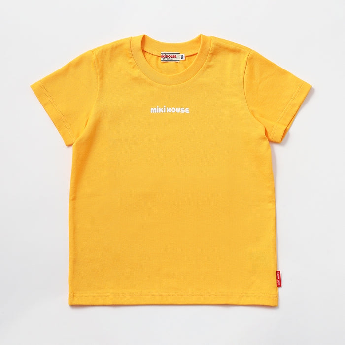 Mikihouse - Logo Print Simple Short-Sleeve T-Shirt Made in Japan Baby Kids Boys Girls - 80-150cm