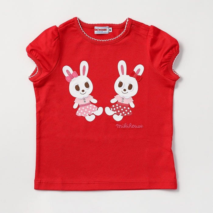 MIKI HOUSE Bunny Made in Japan Short-Sleeve T-shirt no-3251