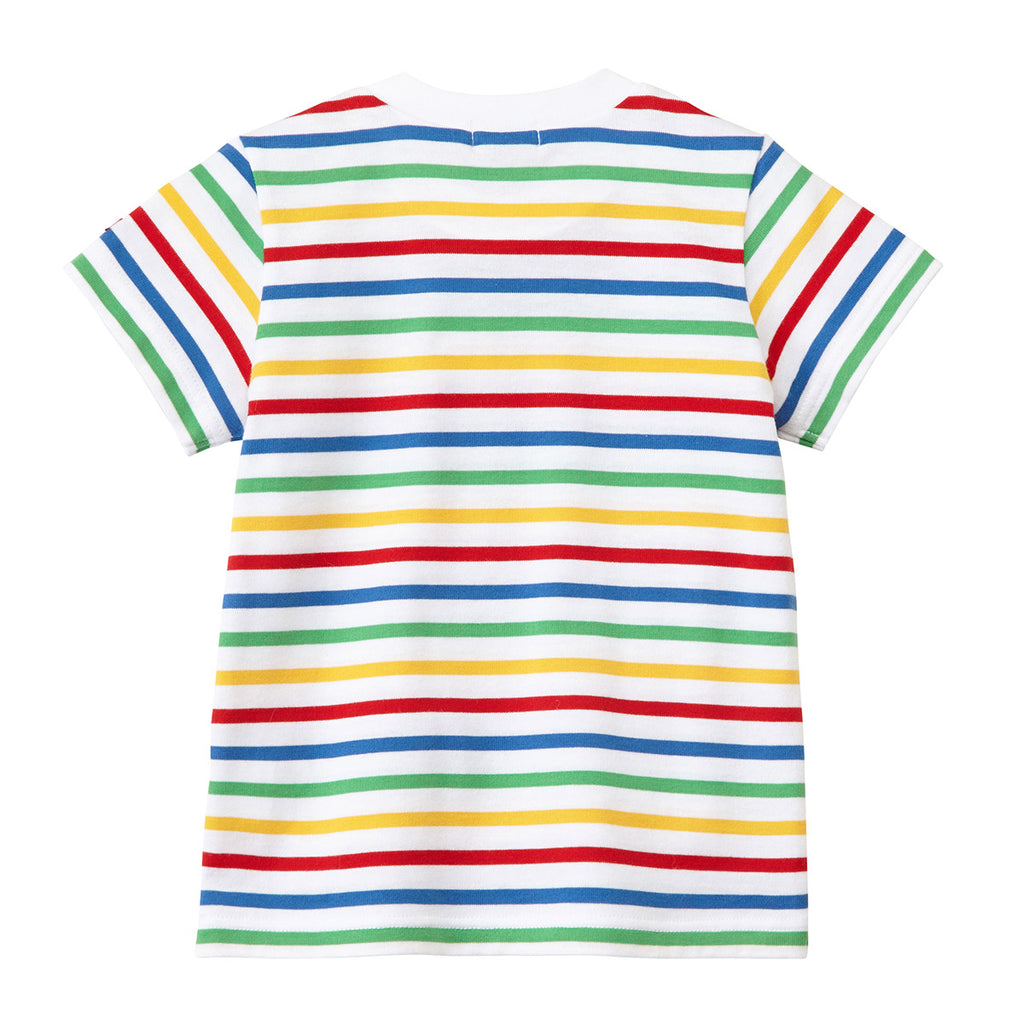 MIKI HOUSE Striped Made in Japan Short-Sleeve T-shirt no-3012