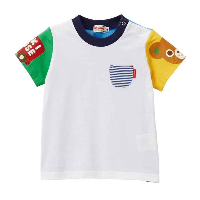 Mikihouse - 40%OFF With Pocket Short-Sleeved T-Shirt Made in Japan Kids Baby Boys Girls - 80-120cm