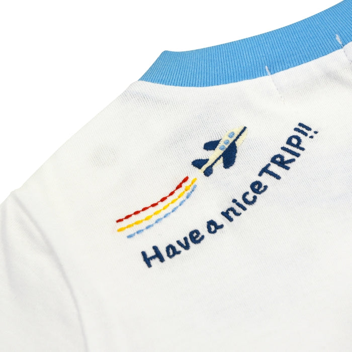 Mikihouse - Pucci Airplane Short-Sleeved T-Shirt, Made in Japan - 80cm-130cm