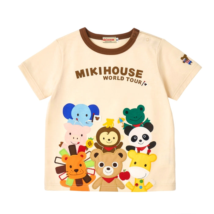Mikihouse - Pucci and Animal Short-Sleeved T-Shirt, Made in Japan - 120cm-130cm