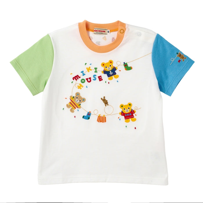 Mikihouse - Short-sleeved T-shirt Pucci Embroidery Made in Japan Boys - 90-120cm