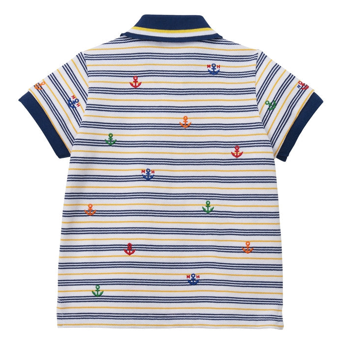 Mikihouse - Short-sleeve Polo Shirt - 80cm