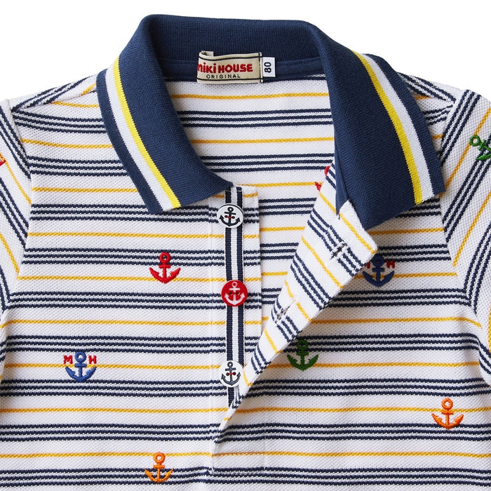Mikihouse - Short-sleeve Polo Shirt - 80cm