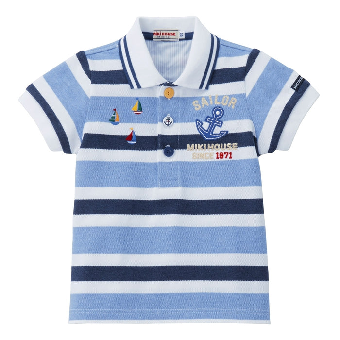 Mikihouse - Short-sleeve Polo Shirt - 80-140cm