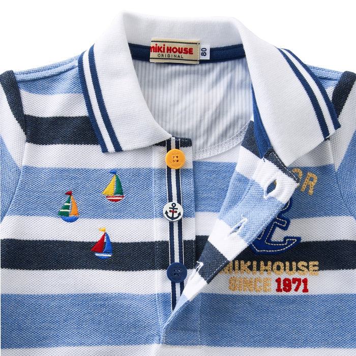 Mikihouse - Short-sleeve Polo Shirt - 80-140cm