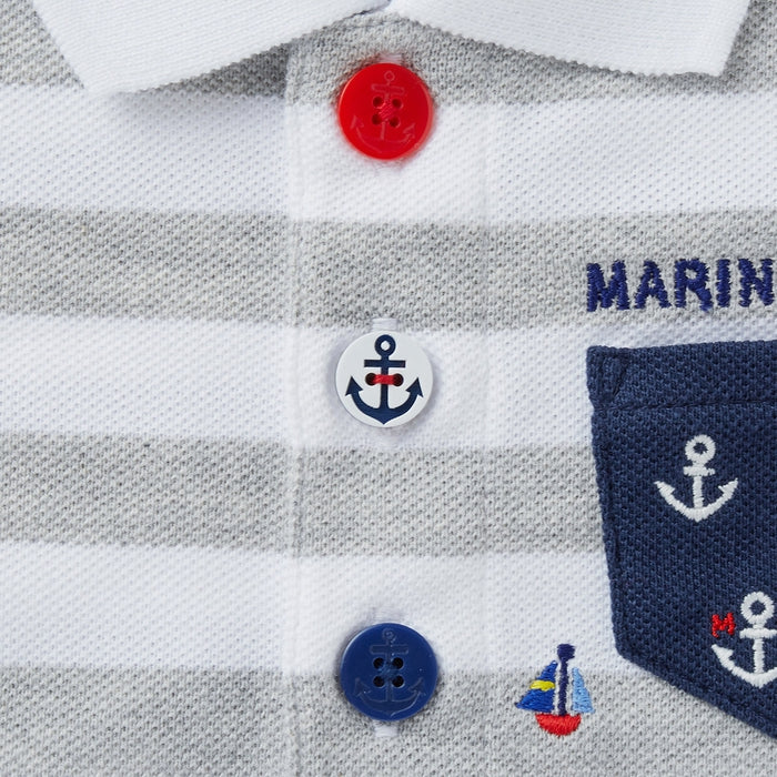 Mikihouse - Short-sleeve Polo Shirt - 80cm