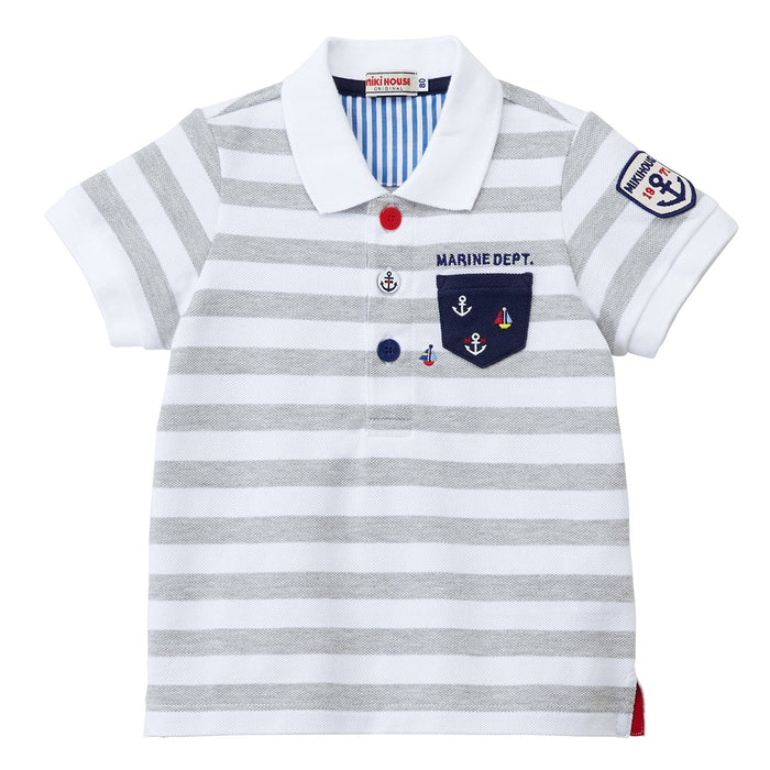 Mikihouse - Short-sleeve Polo Shirt - 80cm