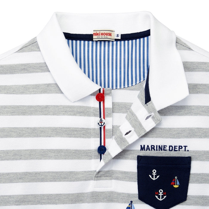 Mikihouse - Short-sleeve Polo Shirt (Adult) - S (155-165cm)