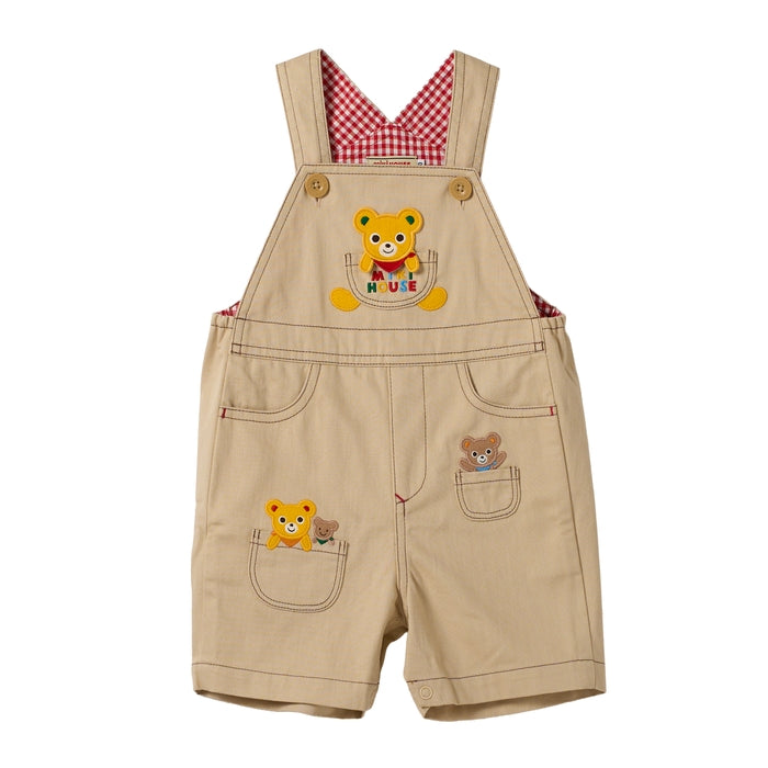 Mikihouse - Pucci Applique Denim Overalls Kids Baby Boys - 80cm