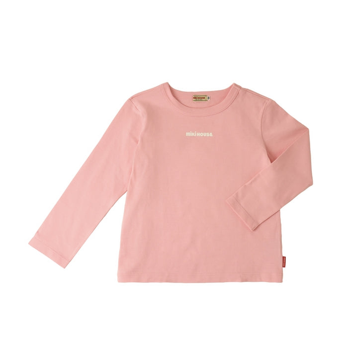 Mikihouse - Logo Print Long-Sleeve T-Shirt Made in Japan Baby Kids Boys Girls - 90-150cm