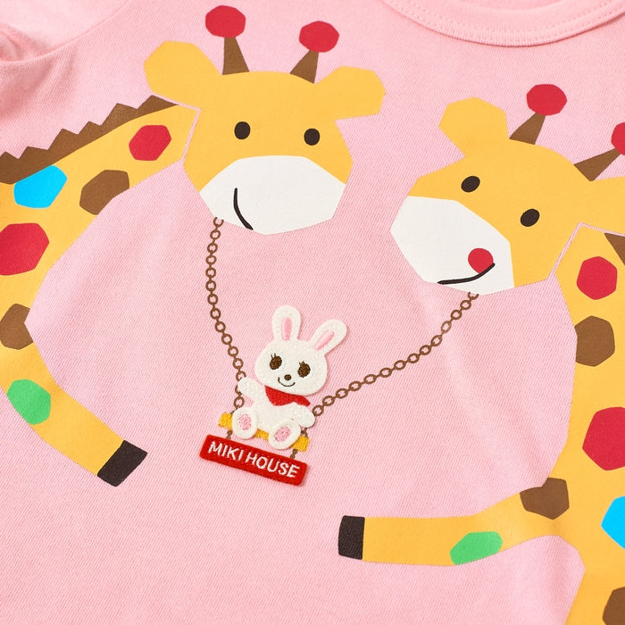 Mikihouse - Pucci, Usako and Animal Long-Sleeved T-Shirt, Made in Japan - 80cm-130cm