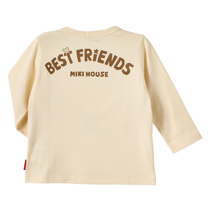 Mikihouse - Pucci, Usako and Animal Long-Sleeved T-Shirt, Made in Japan - 80cm-130cm