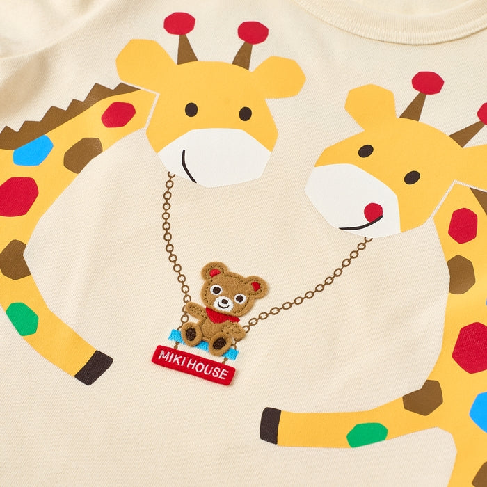 Mikihouse - Pucci, Usako and Animal Long-Sleeved T-Shirt, Made in Japan - 80cm-130cm