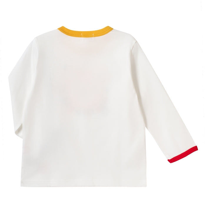 Mikihouse - Pucci Face Patch Long-Sleeved T-Shirt, Made in Japan - 90cm-130cm