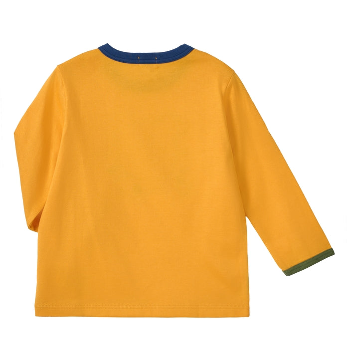 Mikihouse - Pucci Face Patch Long-Sleeved T-Shirt, Made in Japan - 90cm-130cm