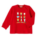 Mikihouse - Finger Puppet Character Long-Sleeved T-Shirt, Made in Japan - 90cm-120cm