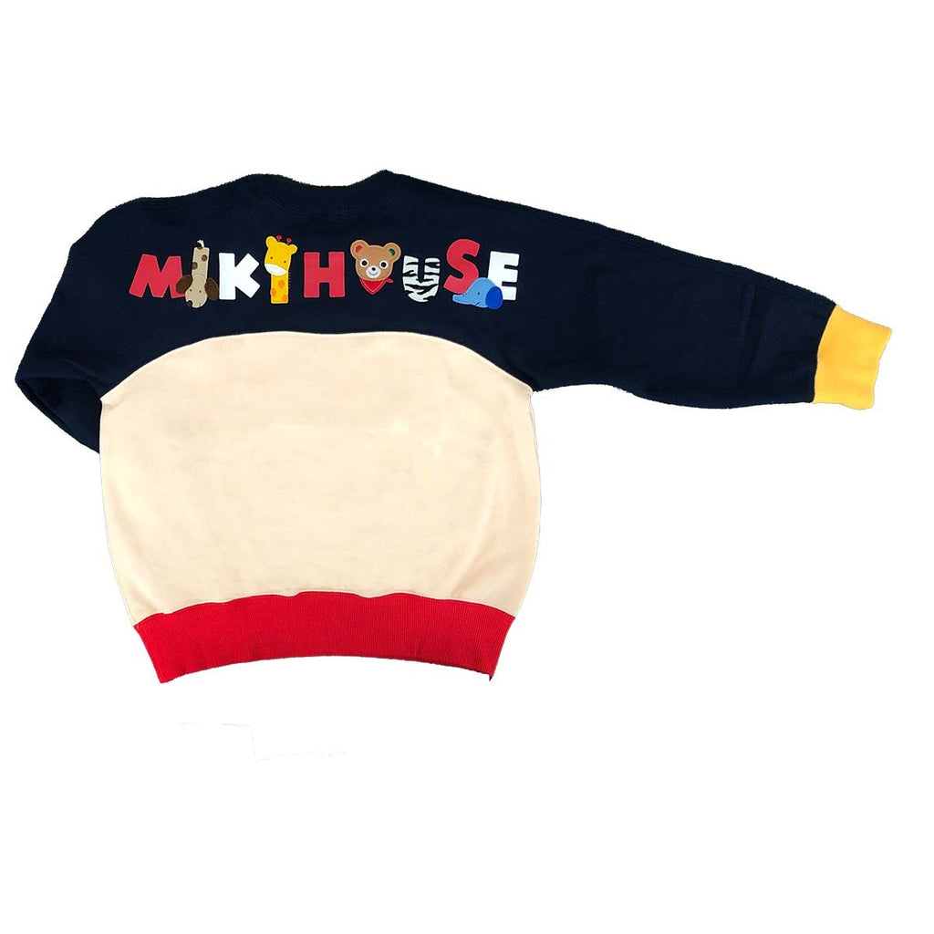 MIKI HOUSE Logo Bear Bunny Made in Japan Sweatshirt no-3262