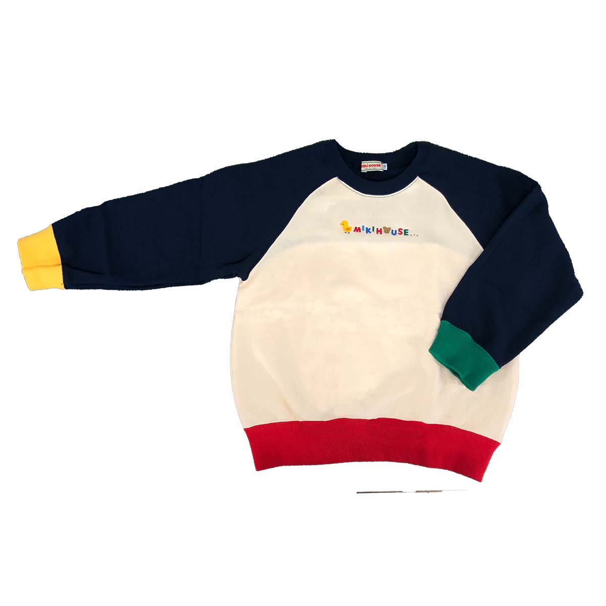 MIKI HOUSE Logo Bear Bunny Made in Japan Sweatshirt no-3262