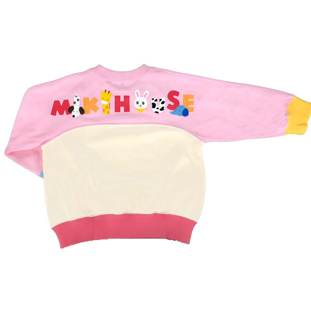 MIKI HOUSE Logo Bear Bunny Made in Japan Sweatshirt no-3262