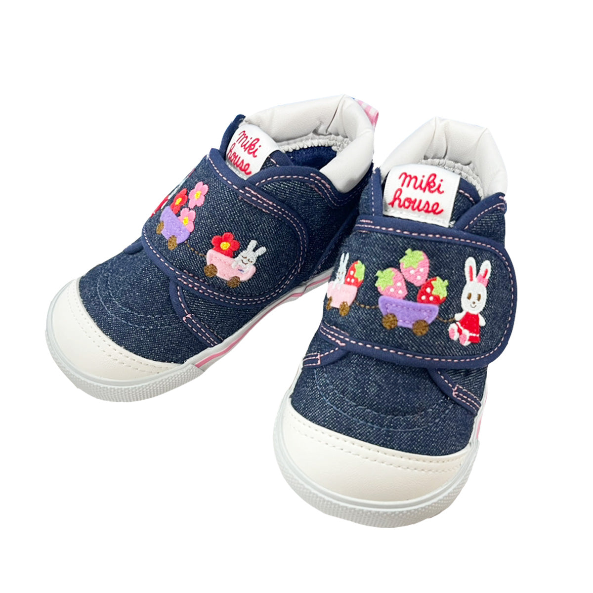 MK-NB041- Mikihouse Blue Bunny Shoes