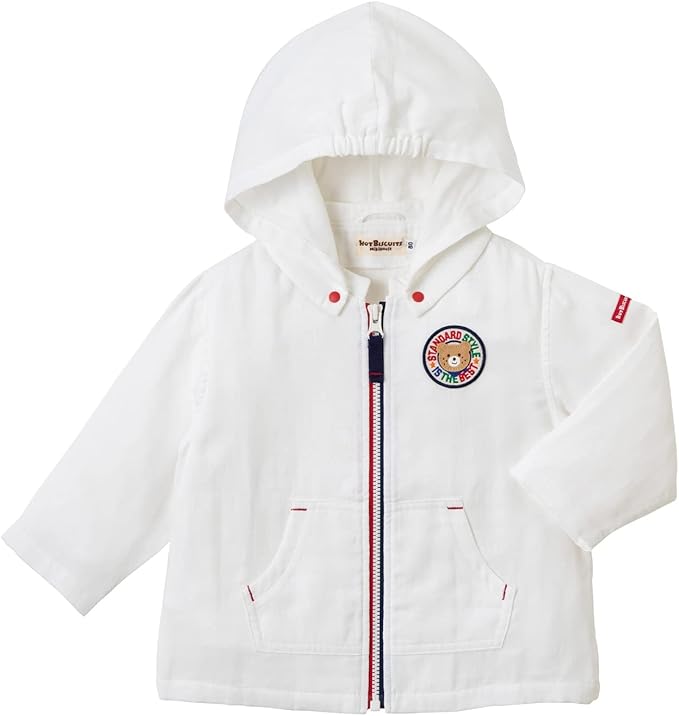 MK-NB061- Mikihouse White UV Linen Jacket