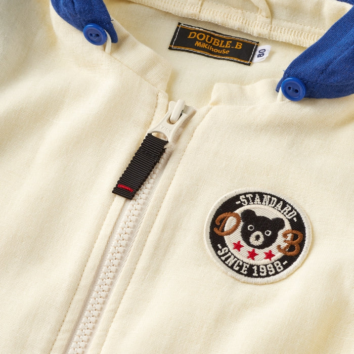Double B - Color-block Hoodie for Boys and Girls, Made in Japan, Baby & Kids - 100cm