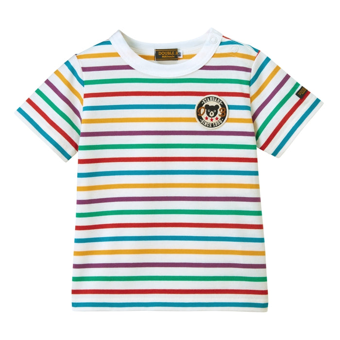 Double B - Striped Short-sleeve T-shirt - 110-150cm