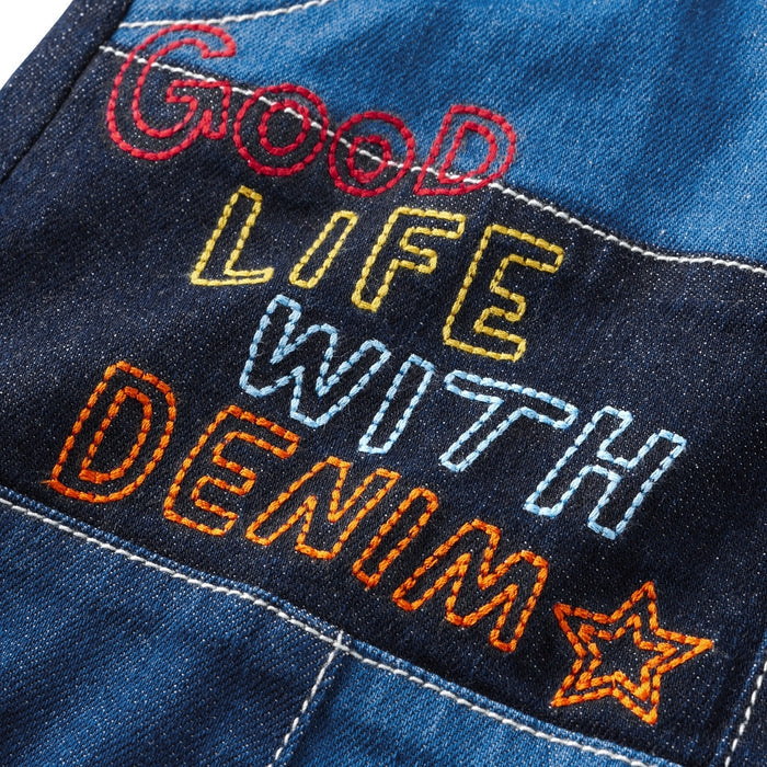 Double B - Denim Patchwork Skirt - S (100-110cm)