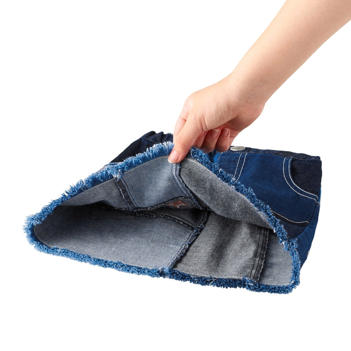 Double B - Denim Patchwork Skirt - S (100-110cm)