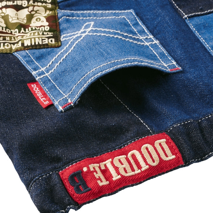 Double B - Denim Patchwork Skirt - S (100-110cm)