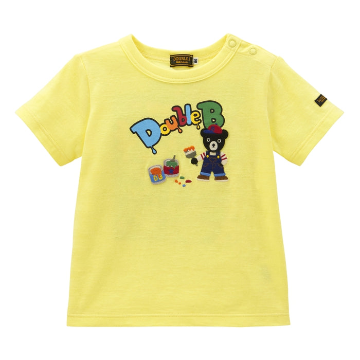 Double B - Embroidered Graphic Short-Sleeved T-Shirt - 90cm-130cm