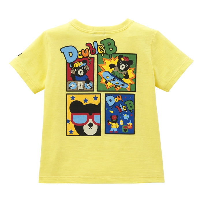 Double B - Embroidered Graphic Short-Sleeved T-Shirt - 90cm-130cm