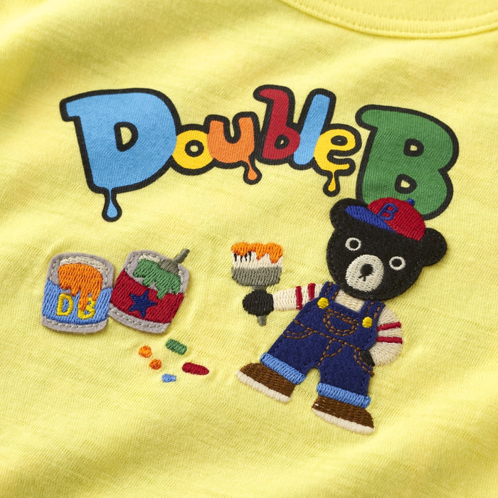 Double B - Embroidered Graphic Short-Sleeved T-Shirt - 90cm-130cm