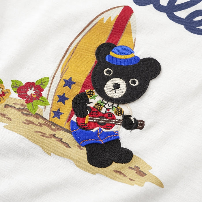 Double B - Embroidered Graphic Short-Sleeved T-Shirt - 110cm-130cm