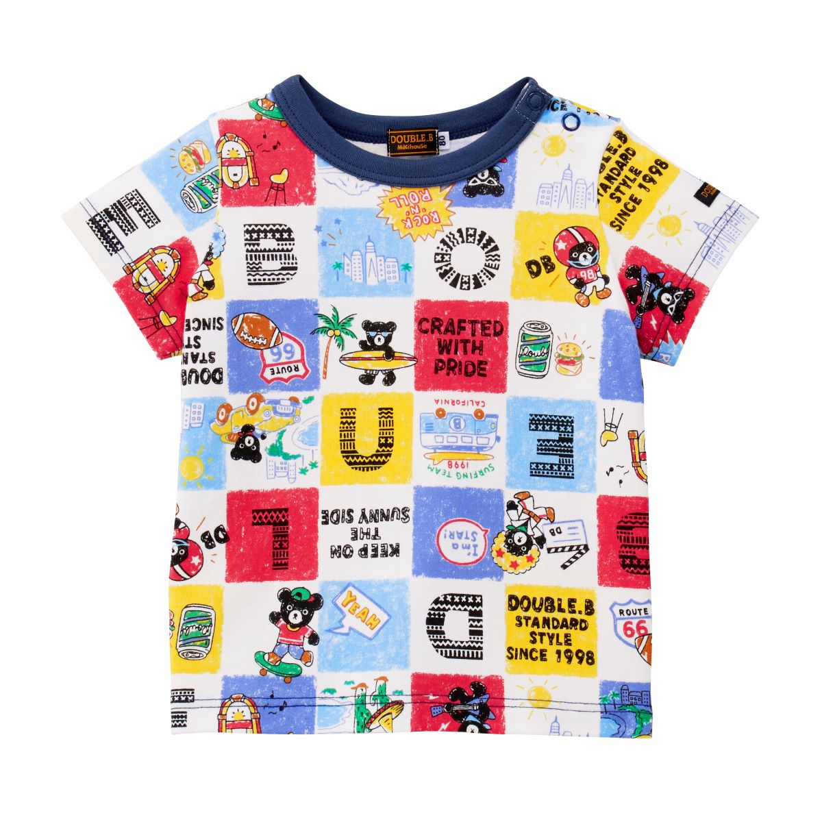 MIKI HOUSE Double B Short-Sleeve T-shirt no-3206